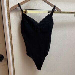 Victoria's Secret Black Lace Bodysuit